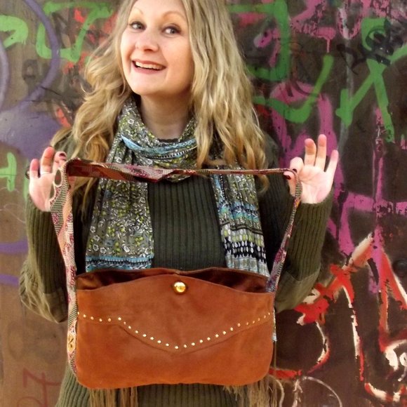 Refashioned Boho Vintage Upcycled Bag - Picture 6 of 6